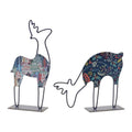 Metal Deer Tabletop Decor (Set of 2)