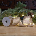 Beige Striped Ribbon (Set of 3)