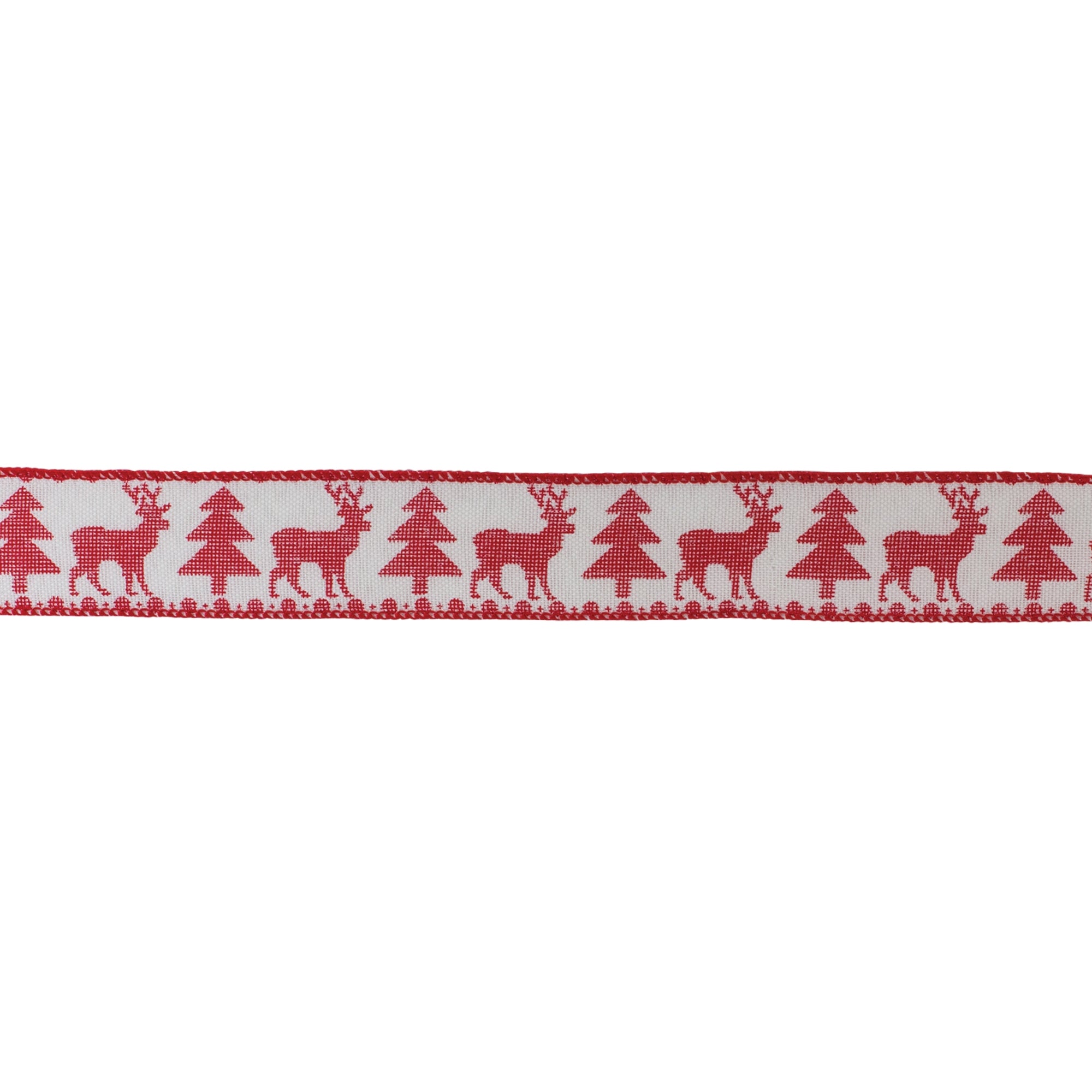 Tree and Deer Holiday Ribbon (Set of 2)