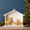 Cut Out Metal Nativity Scene 17.75"L
