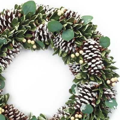 Cone and Berry Wreath 20"D
