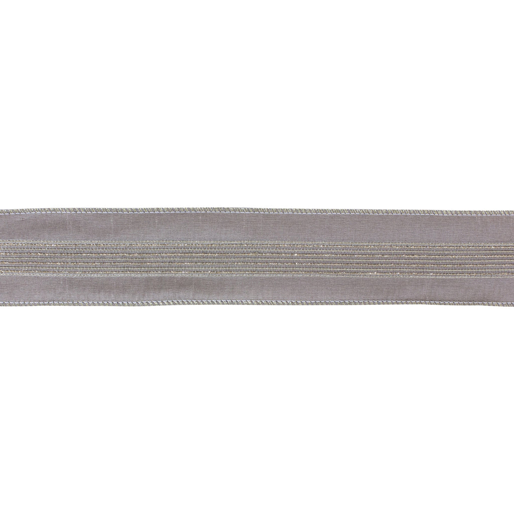 Grey Glittered Ribbon 2.5" x 10 yds.