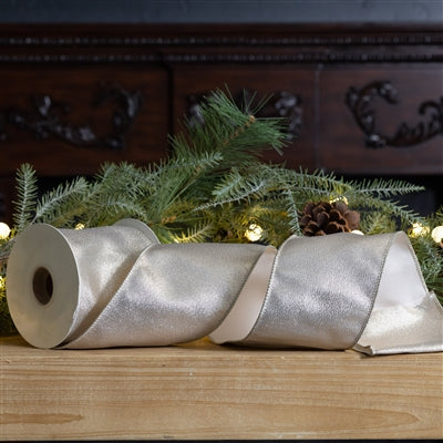 Metallic Holiday Ribbon 4" x 10 yds.