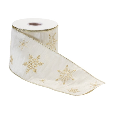 Elegant Snowflake Ribbon (Set of 2)