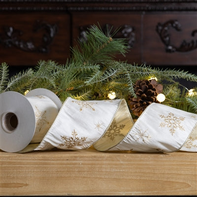 Elegant Snowflake Ribbon (Set of 2)