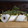 White Holiday Ribbon 4" x 10 yds.