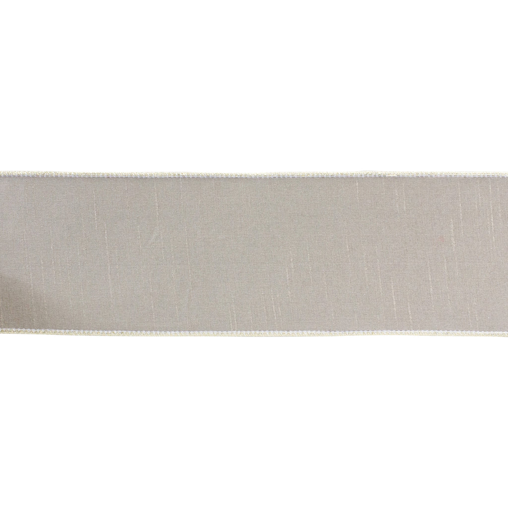 Beige Holiday Ribbon 4" x 10 yds.