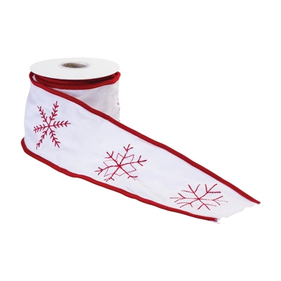 Holiday Snowflake Ribbon (Set of 2)