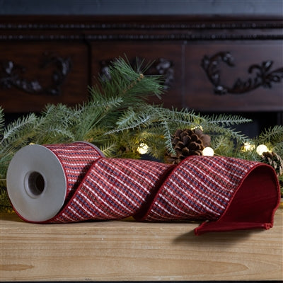 Traditional Plaid Ribbon 4" x 10 yds.