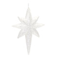 Clear Acrylic Star Drop Ornament (Set of 12)