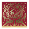 Framed Holiday Deer Print 15.5"SQ
