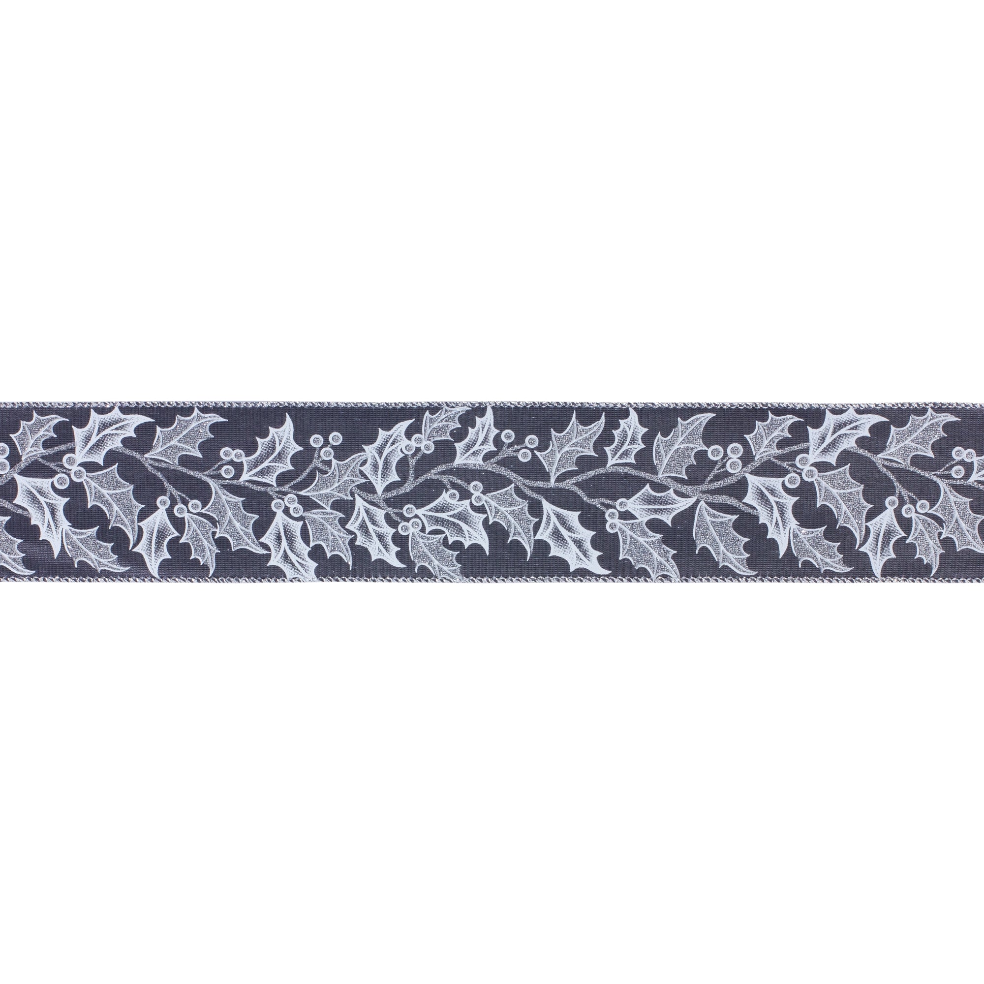Holly Leaf Holiday Ribbon (Set of 2)