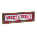 Merry & Bright Sign 19.75"L