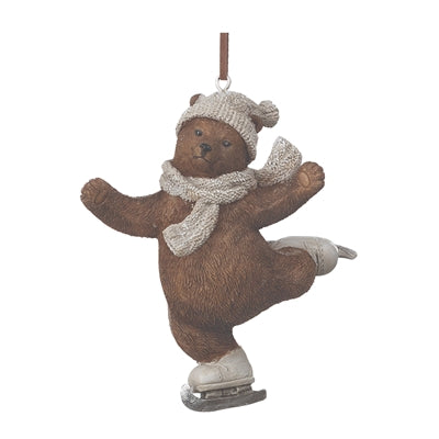 Skate and Snowboard Bear Ornament (Set of 4)