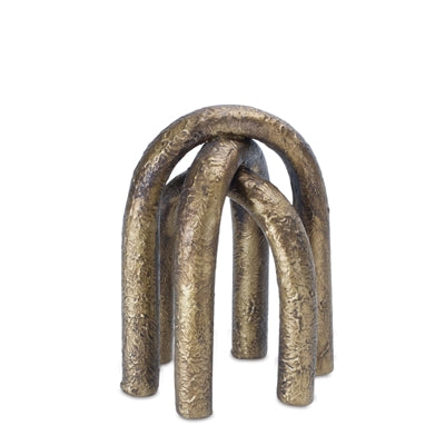 Modern Metal Arches Sculpture (Set of 2)