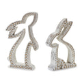 Rabbit Outline (Set of 2) 10"H, 11.25"H Resin