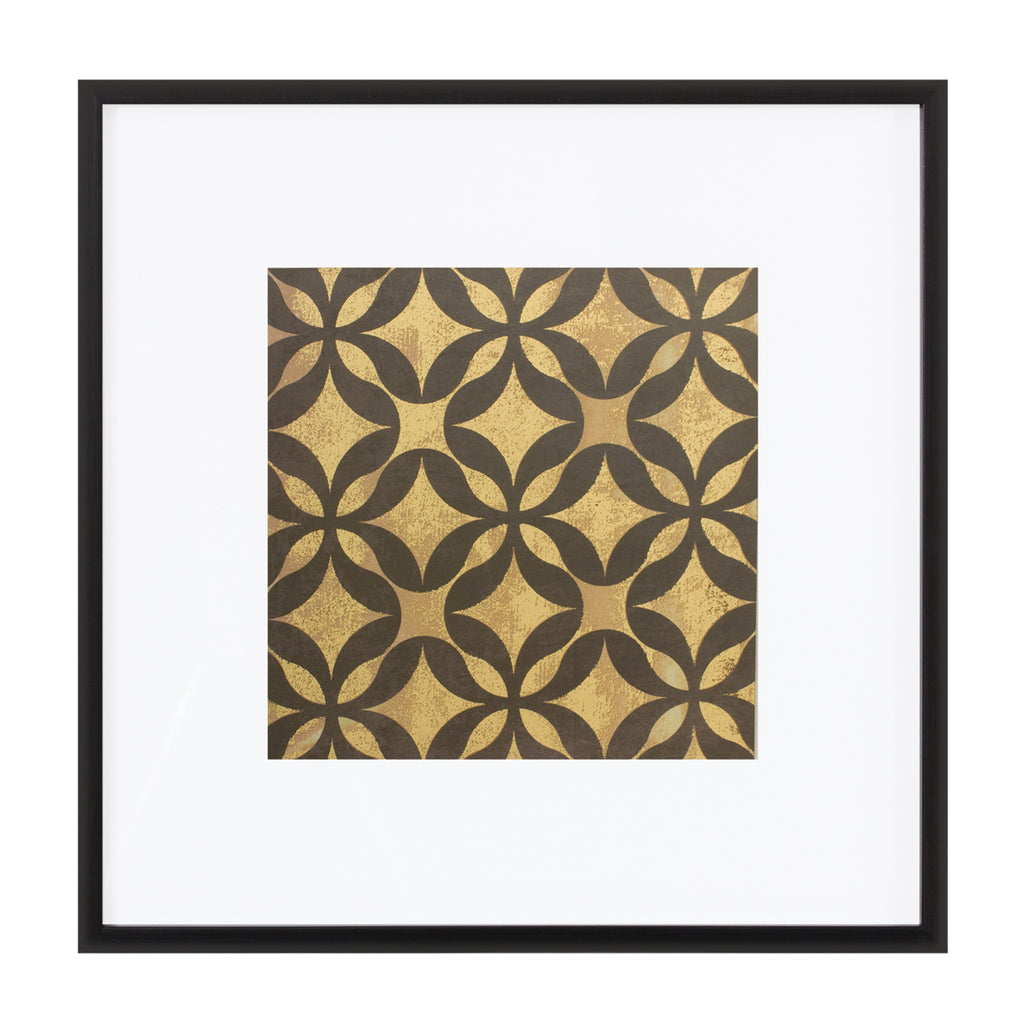 Framed Art Deco Geometric Print (Set of 4)