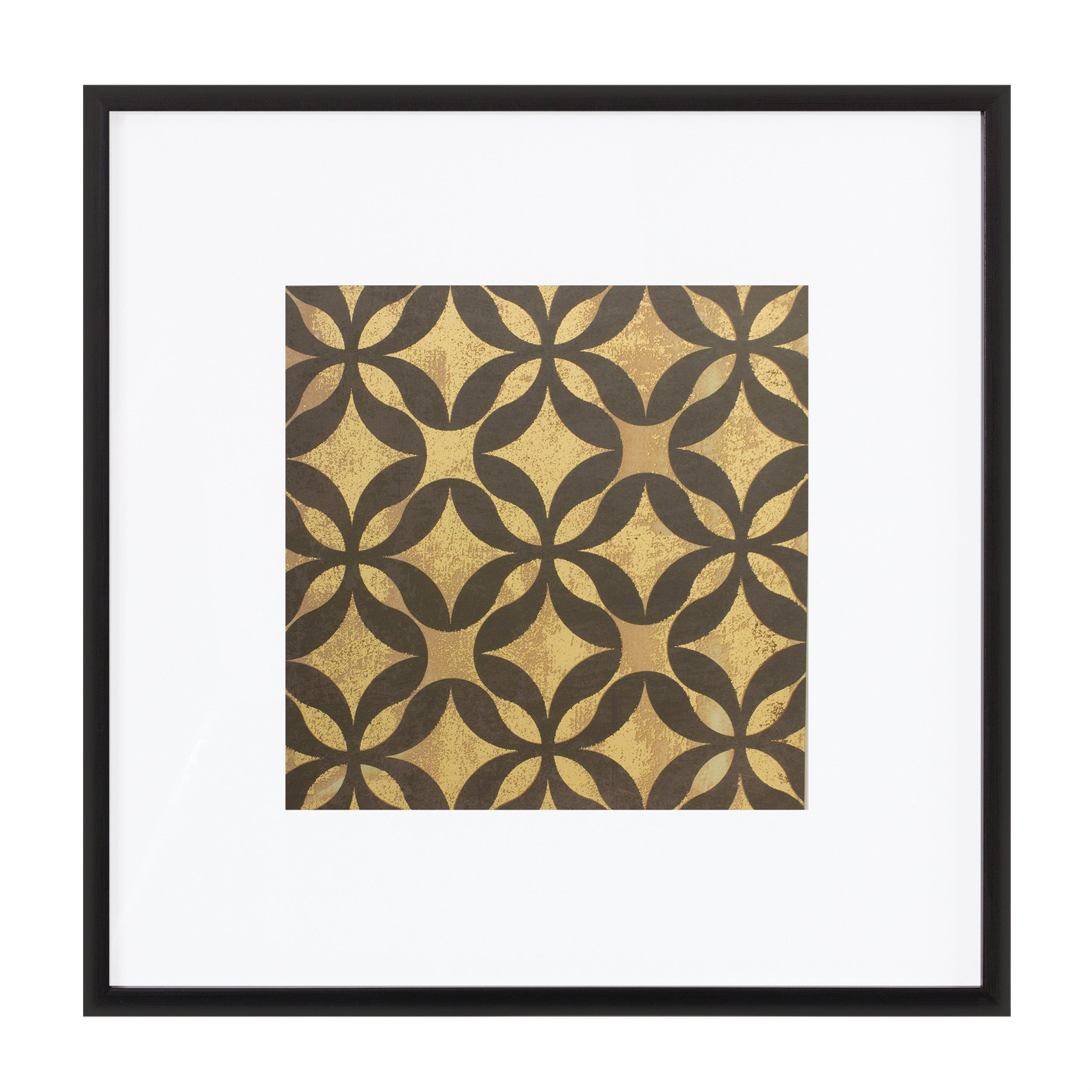 Framed Art Deco Geometric Print (Set of 4)
