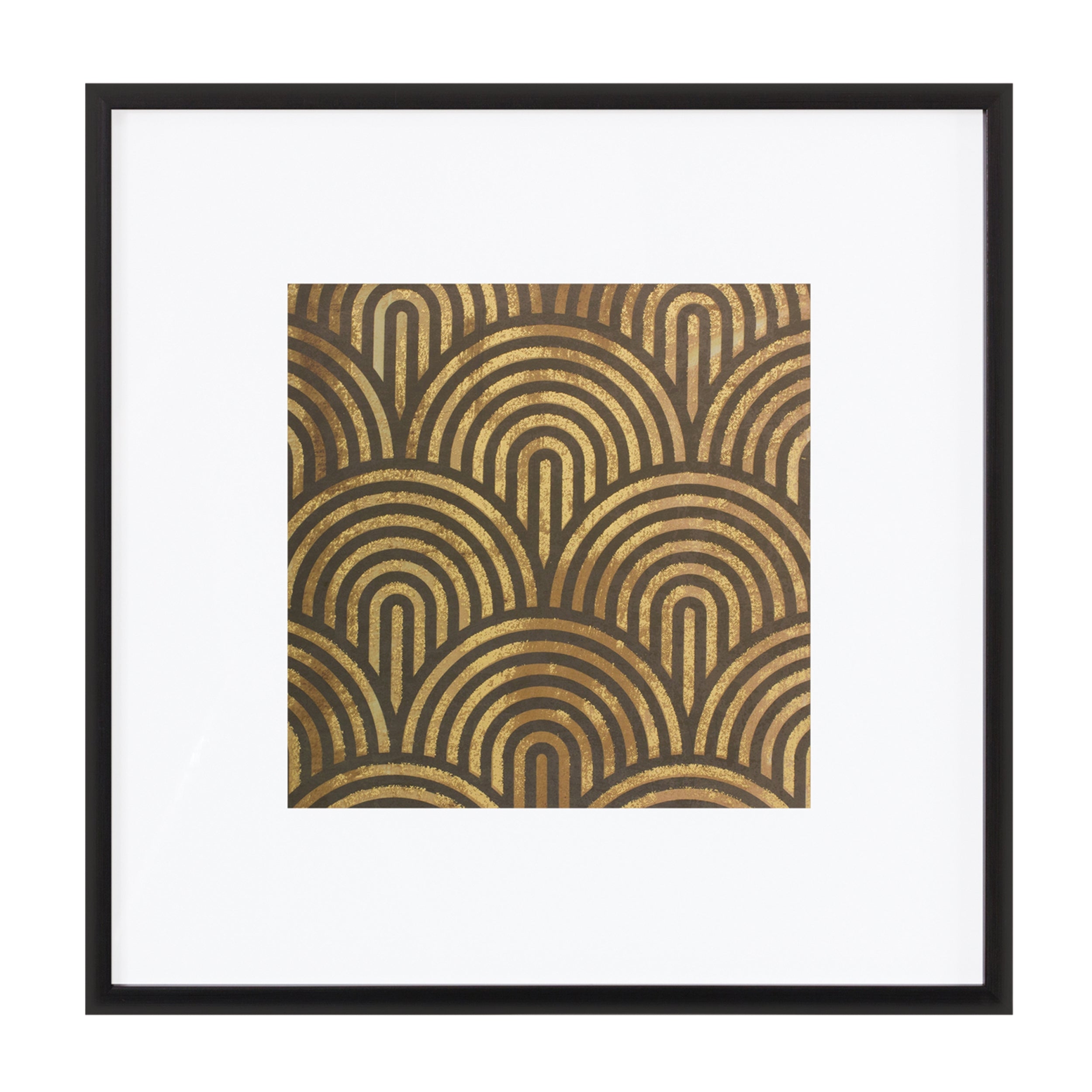 Framed Art Deco Geometric Print (Set of 4)