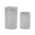 Punched Metal Tree Candle Holder (Set of 2)
