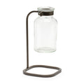 Bottle Vase in Iron Stand (Set of 4)