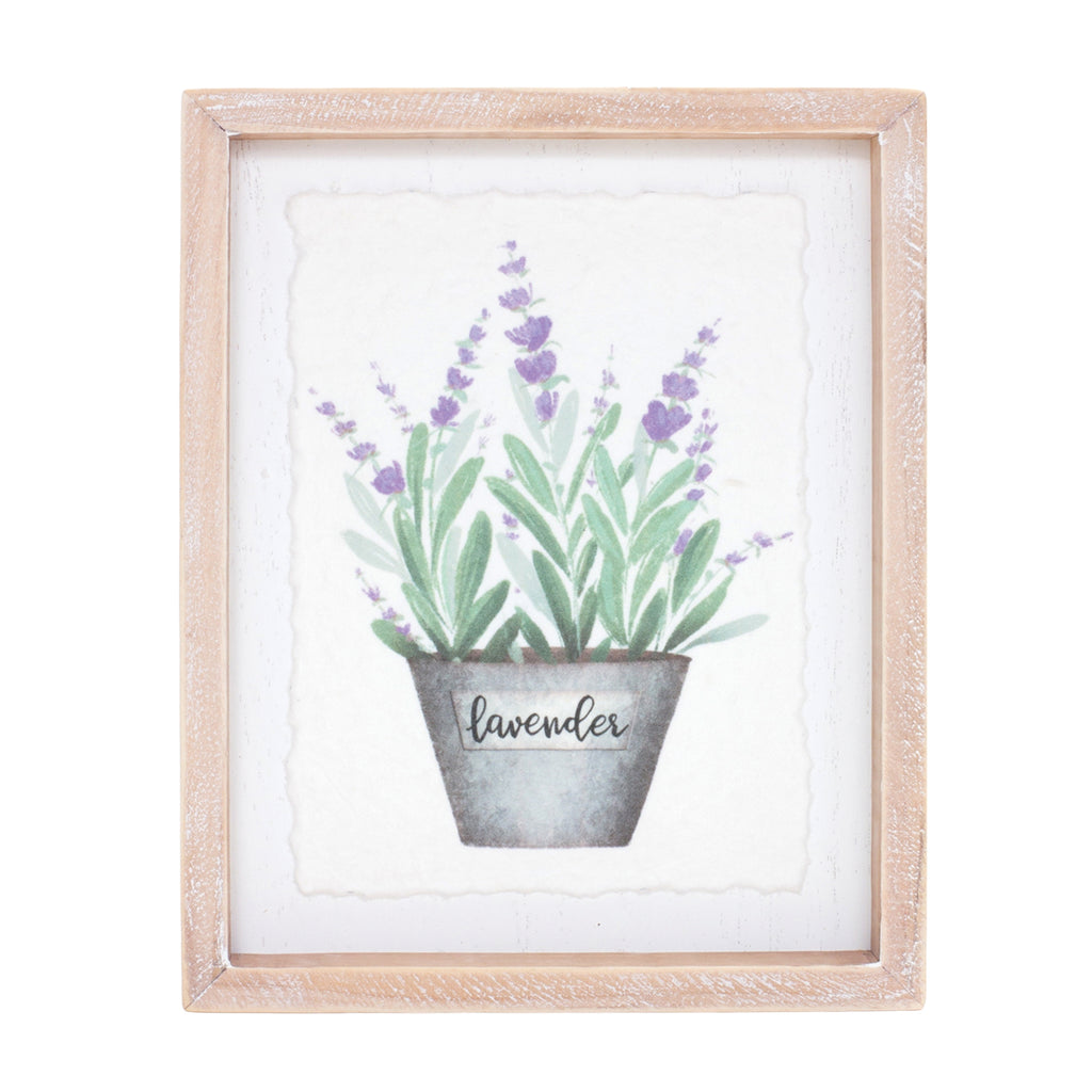 Framed Watercolor Herb Print (Set of 4)