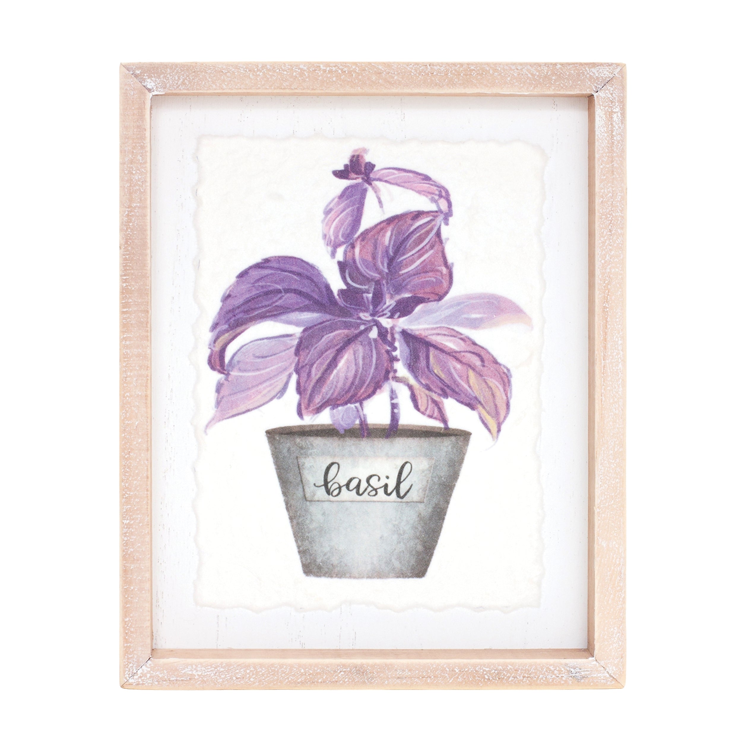 Framed Watercolor Herb Print (Set of 4)