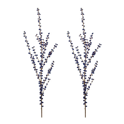 Ilex Blue Berry Spray (Set of 2)