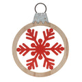 Metal Snowflake with Oranment Frame (Set of 6)