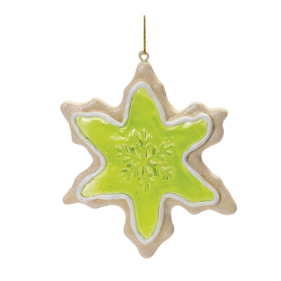 Frosted Cookie Star and Snowflake Ornament (Set of 6)