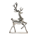 Hammered Metal Holiday Reindeer (Set of 2)