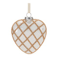 Jeweled Glass Heart Ornament (Set of 12)
