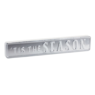 Metal Holiday Sentiment Sign (Set of 2)