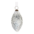 Clear Ornamental Glass Ornament (Set of 4)