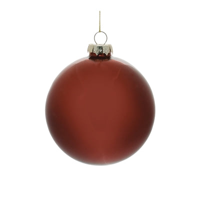 Red Glass Ball Ornament (Set of 6)