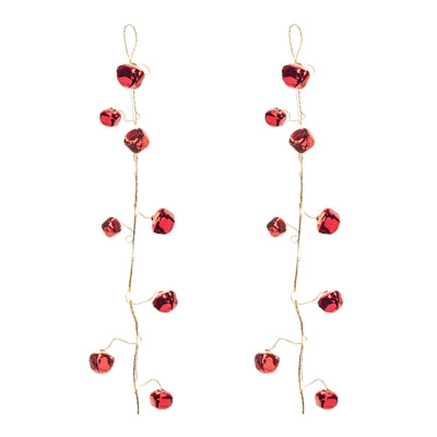 LED Sleigh Bell Garland (Set of 2)