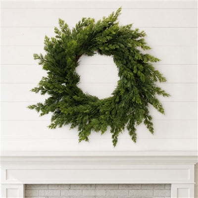 Variegated Pine Wreath 25"D