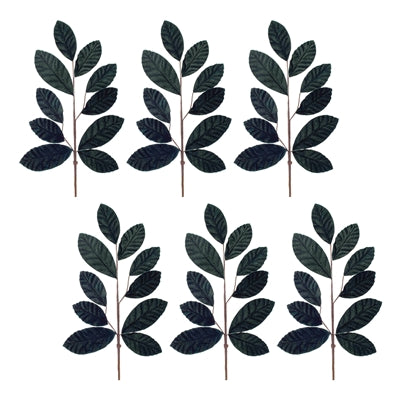 Forest Green Leaf Spray (Set of 6)