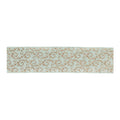 Orante Blue and Gold Glitter Wired Ribbon 4" x 10 yds.
