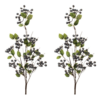 Blue Berry Foliage Spray (Set of 2)