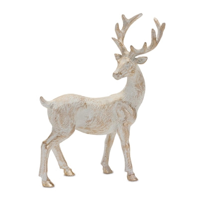 Brushed Gold Holiday Deer Figurine (Set of 6)