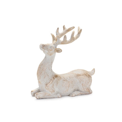 Brushed Gold Holiday Deer Figurine (Set of 6)