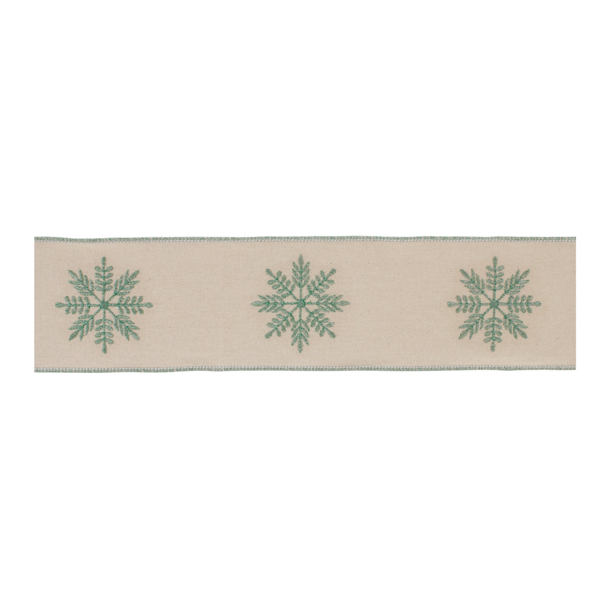 Festive Elegance Wired Cotton Ribbon