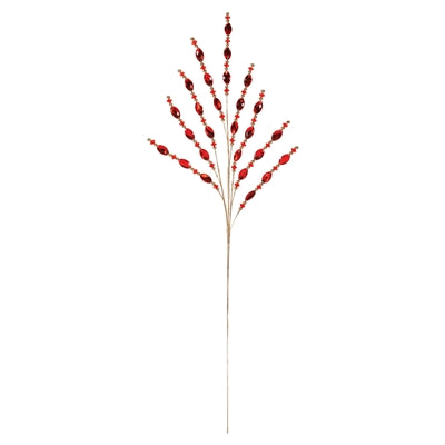 Red Jewel Bead Spray (Set of 2)