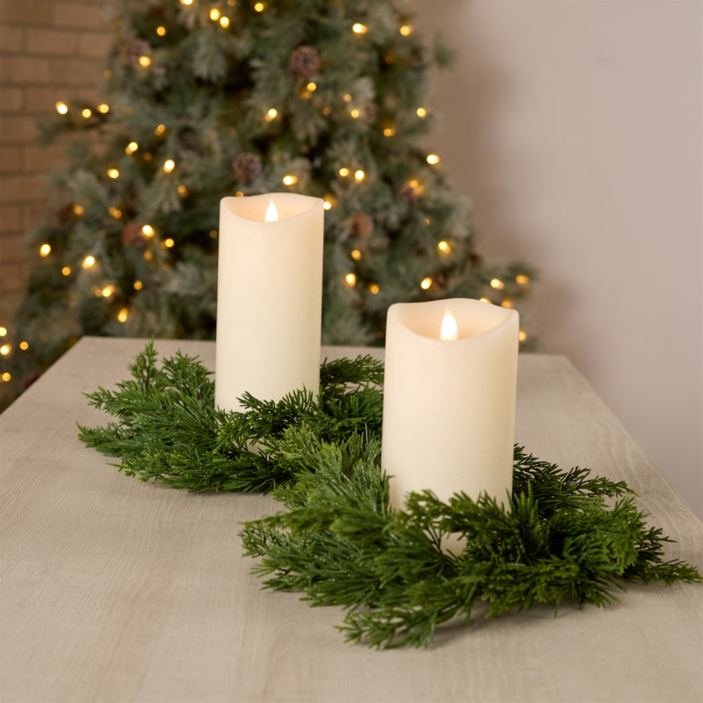 Pine Candle Ring (Set of 2)