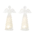 LED Frosted Angel Figurine (Set of 2)