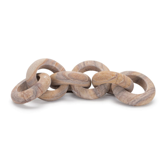 Chain Link Decor 11"L Sandstone