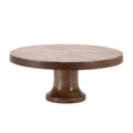 Mango Wood Pedestal Tray 10.5"D