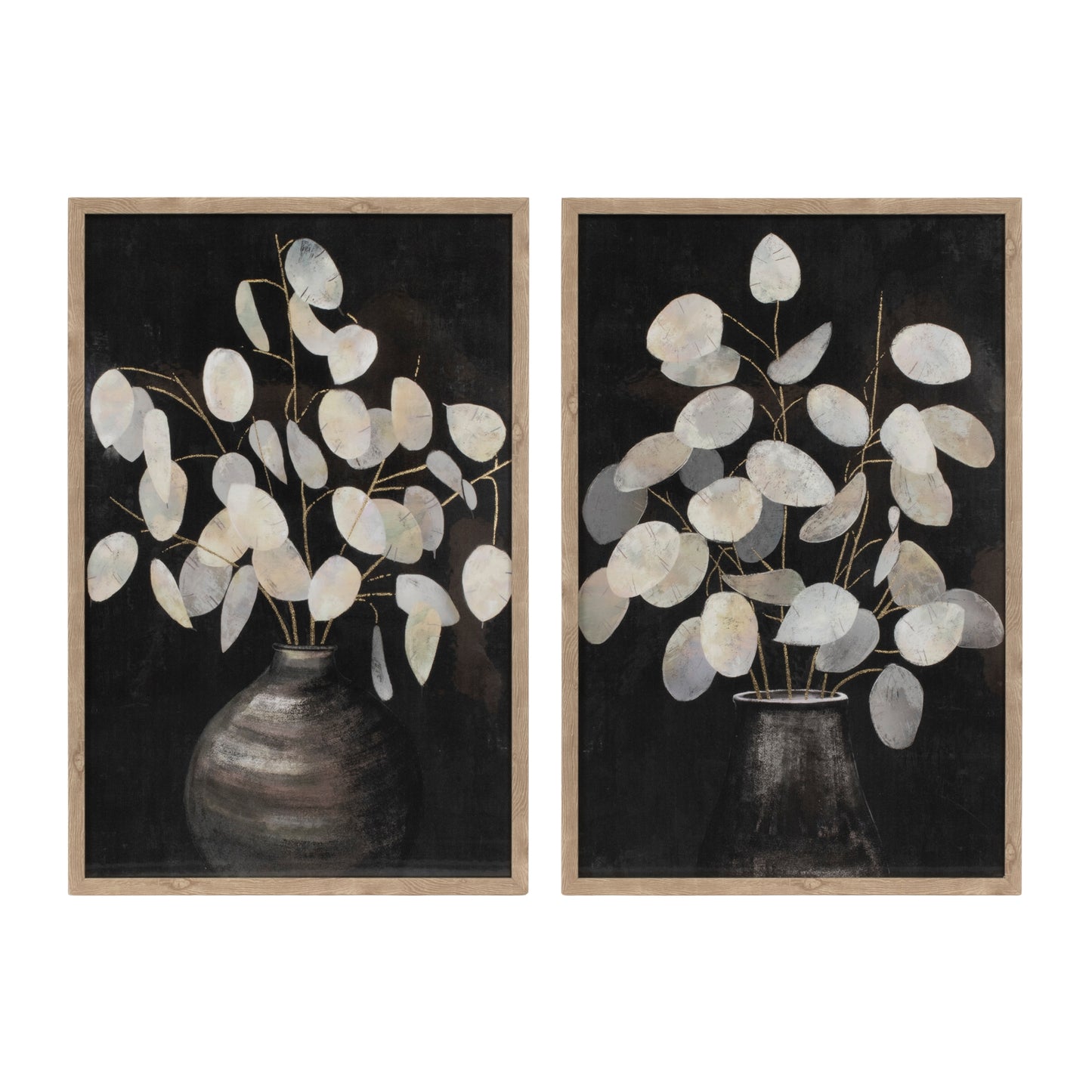 Eucalyptus Print (Set of 2) 16"L x 24"H MDF/Plastic