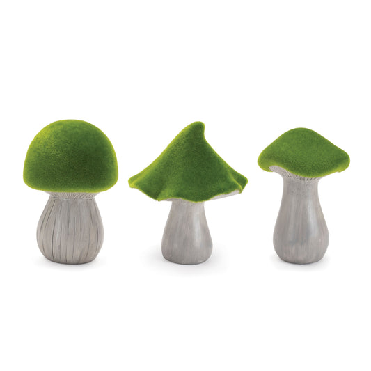 Mushroom (Set of 3) 6.5"H Terra Cotta